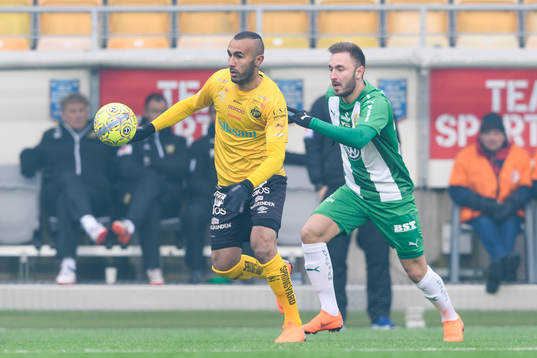 Elfsborgs Issam Jebali och Hammarbys Muamer Tankovic