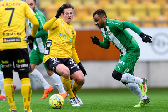 Hammarbys Serge-Junior Martinsson Ngouali och Elfsborgs