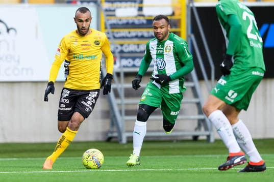 Elfsborgs Issam Jebali och Hammarbys Serge-Junior