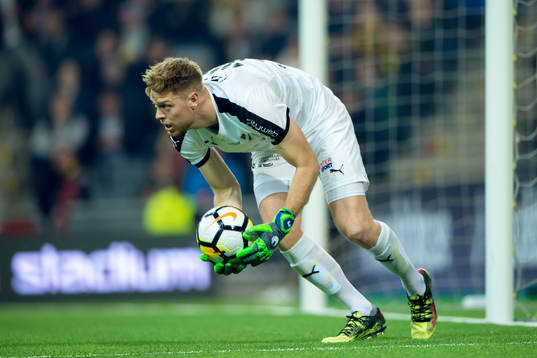Halmstads målvakt Malkolm Nilsson