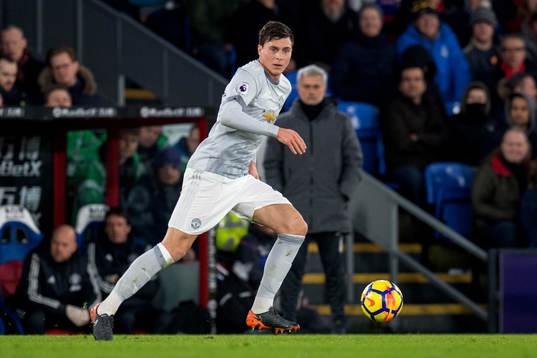 Victor Lindelöf of Manchester United and José Mourinho,
