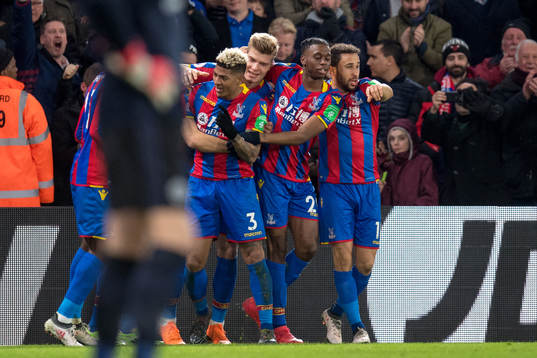 Patrick van Aanholt of Crystal Palace celebrates with