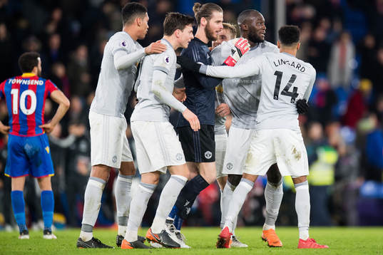 The players of Manchester United celebrate