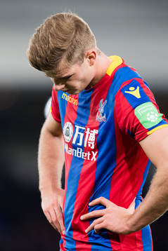 Alexander Sørloth of Crystal Palace looks dejected