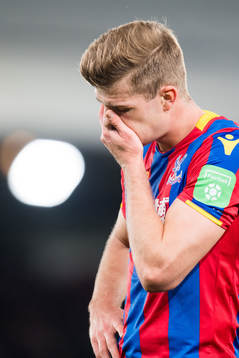 Alexander Sørloth of Crystal Palace looks dejected