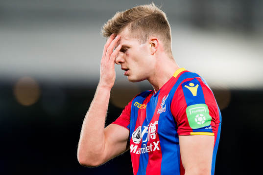 Alexander Sørloth of Crystal Palace looks dejected