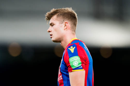 Alexander Sørloth of Crystal Palace looks dejected