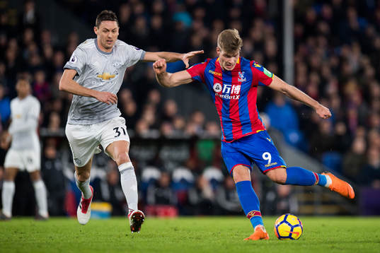 Nemanja Matic of Manchester United and Alexander Sørloth