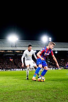 Chris Smalling of Manchester United and Alexander Sørloth
