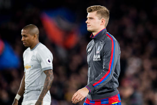 Alexander Sørloth of Crystal Palace enters the pitch