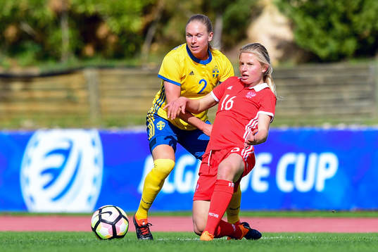 Sveriges Jonna Andersson och Rysslands Marina Fedorova