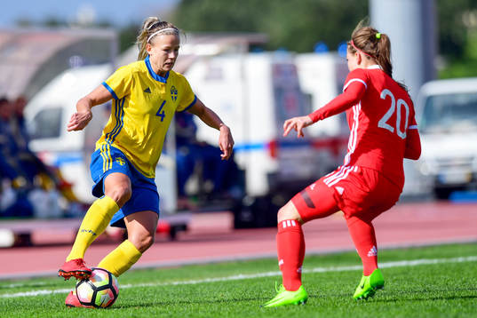 Sveriges Hanna Glas och Rysslands Margarita Chernomyrdina