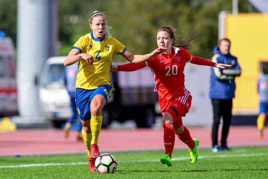 Sveriges Hanna Glas och Rysslands Margarita Chernomyrdina
