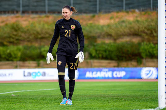 Rysslands målvakt Iulia Grichenko