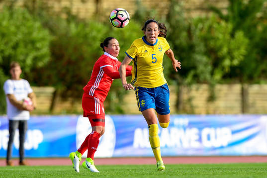 Rysslands Maria Galay och Sveriges Anna Oskarsson