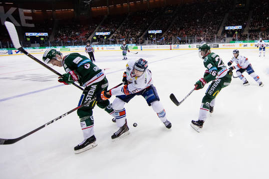 Frölundas Carl Grundström och Rasmus Dahlin