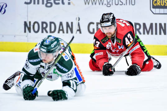 Malmö Redhawks Nichlas Hardt och Färjestads Marcus Nilsson