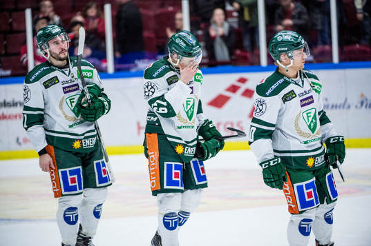Färjestads Jesse Virtanen, Christoffer Törngren och
