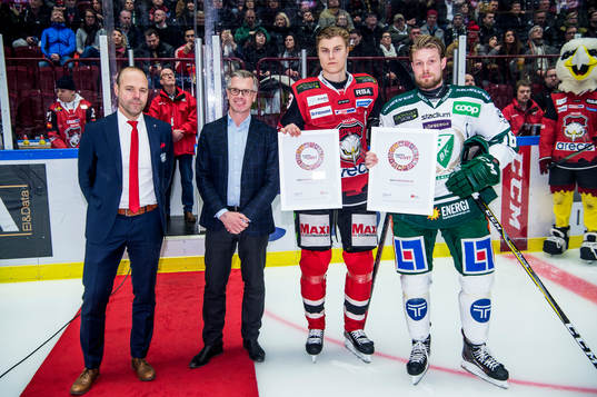 Malmö Redhawks Fredrik Händemark och Färjestads