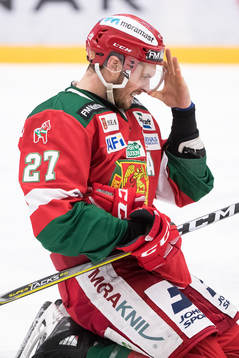 Moras Matt Bailey  i ishockeymatchen i SHL mellan Mora och