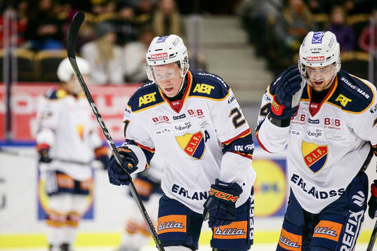 Djurgårdens Andreas Engqvist och Daniel Brodin