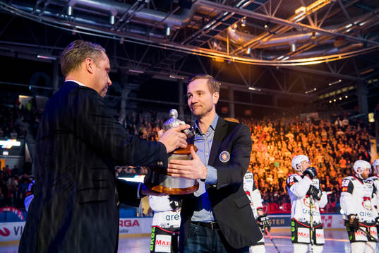 SHL VD Jörgen Lindgren och Växjö sportchefen Henrik