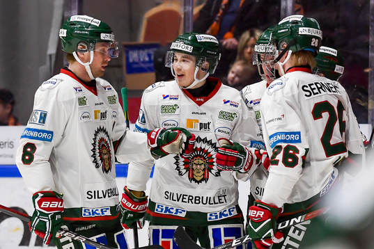 Frölundas Ryan Lasch jublar