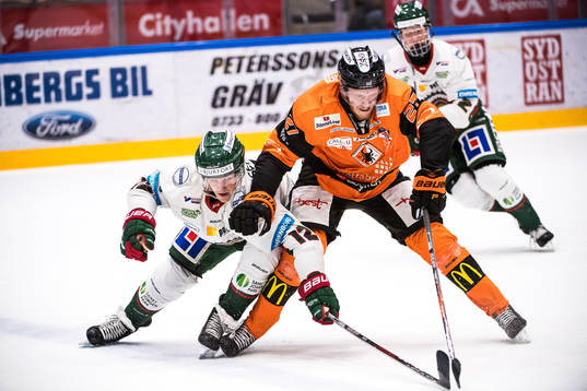Frölundas Max Friberg  och Karlskronas Henrik Nilsson