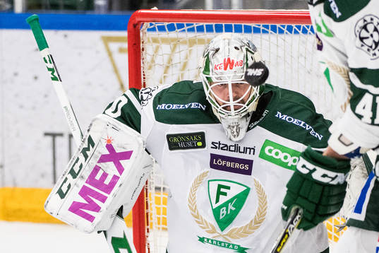 Färjestads målvakt Lars Haugen