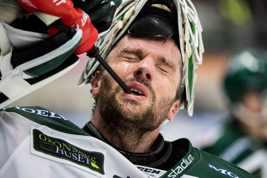 Färjestads målvakt Lars Haugen
