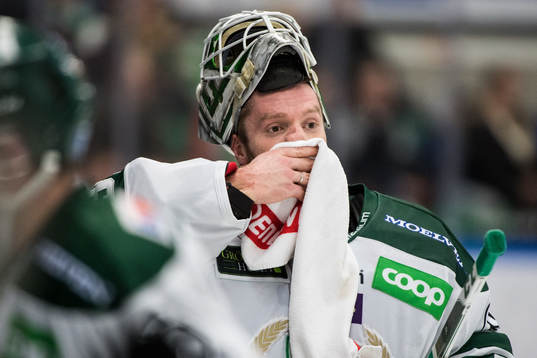Färjestads målvakt Lars Haugen