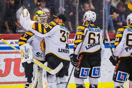 Skellefteås målvakt Joni Ortio och målvakt Gustaf