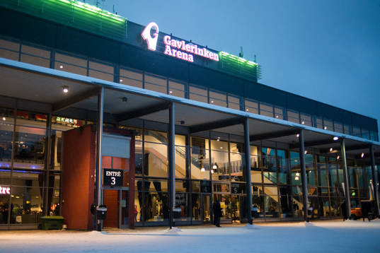 Gavlerinken Arena före ishockeymatchen i SHL mellan
