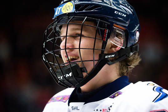 Linköpings Adam Ginning jublar