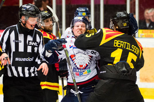 Brynäs Simon Bertilsson i bråk med Linköpings Mathis