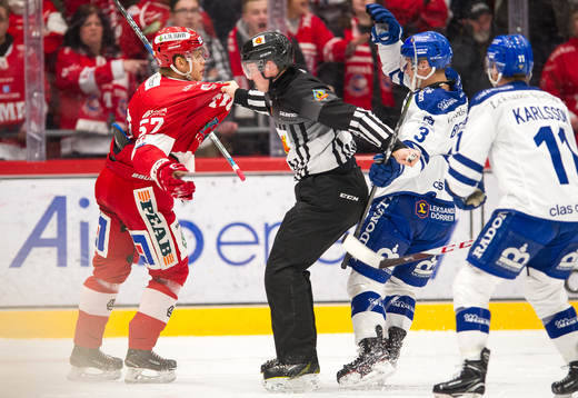 Timrås Anton Wedin i bråk med Leksands Daniel Bertov