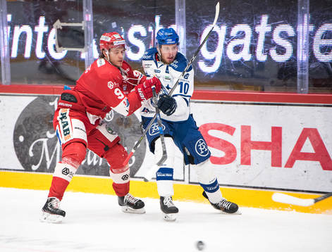 Timrås Didrik Strömberg och Leksands Matt Carey