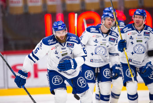 Leksands Austin Madaisky jublar