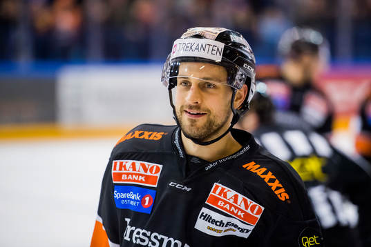 Patrick Alexander Wall of Frisk Asker celebrates 4-1