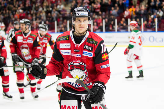 Malmö Redhawks Robin Alvarez jublar