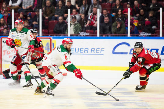 Malmö Redhawks Tobias Ekberg och Moras Steven Seigo