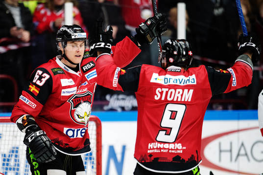 Malmö Redhawks Fredrik Händemark jublar