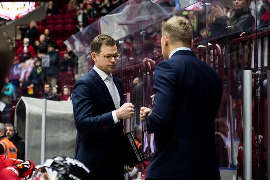 Malmö Redhawks huvudtränare Peter Andersson och