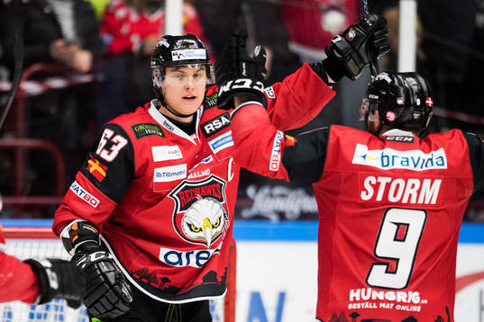 Malmö Redhawks Fredrik Händemark jublar