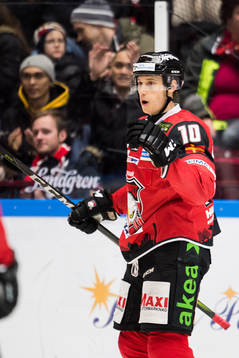 Malmö Redhawks Robin Alvarez jublar