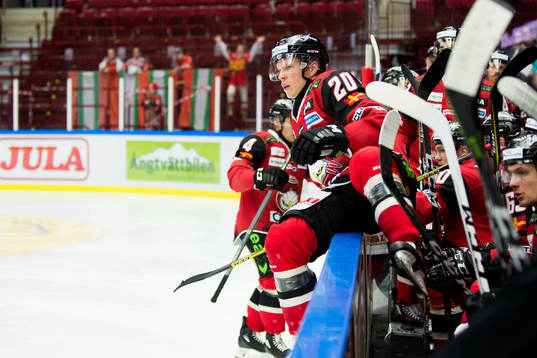 Malmö Redhawks Erik Forssell gör sig redo för inhop