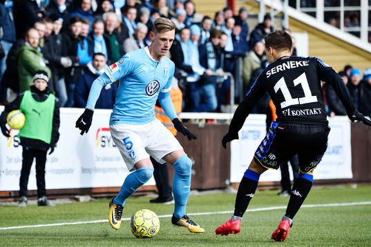 Malmö FFs Sören Rieks och IFK Göteborgs Amin Affane