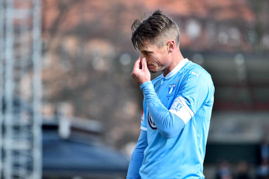 Malmö FFs Markus Rosenberg deppar