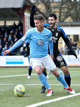 Malmö FFs Markus Rosenberg och IFK Göteborgs André