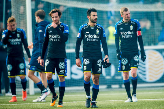 IFK Göteborgs Mikkel Diskerud, André Calisir och